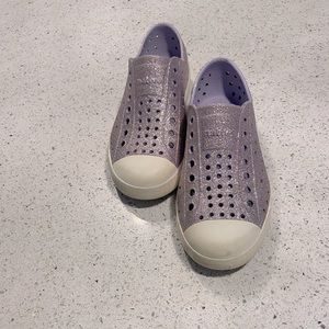 Glitter native shoes